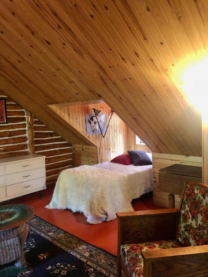 סנט אלקסי-דה-מון Chalet En Bois Rond Mauricie מראה חיצוני תמונה